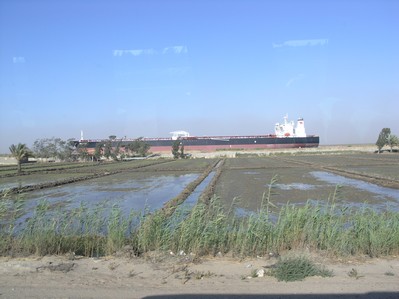 cargo dans le canal de suez