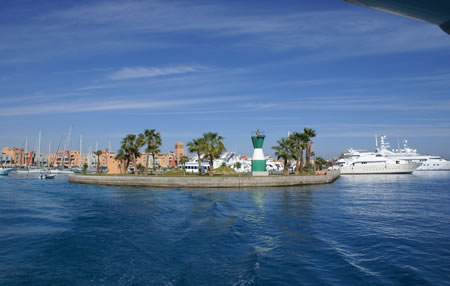 depart de Hurghda Marina